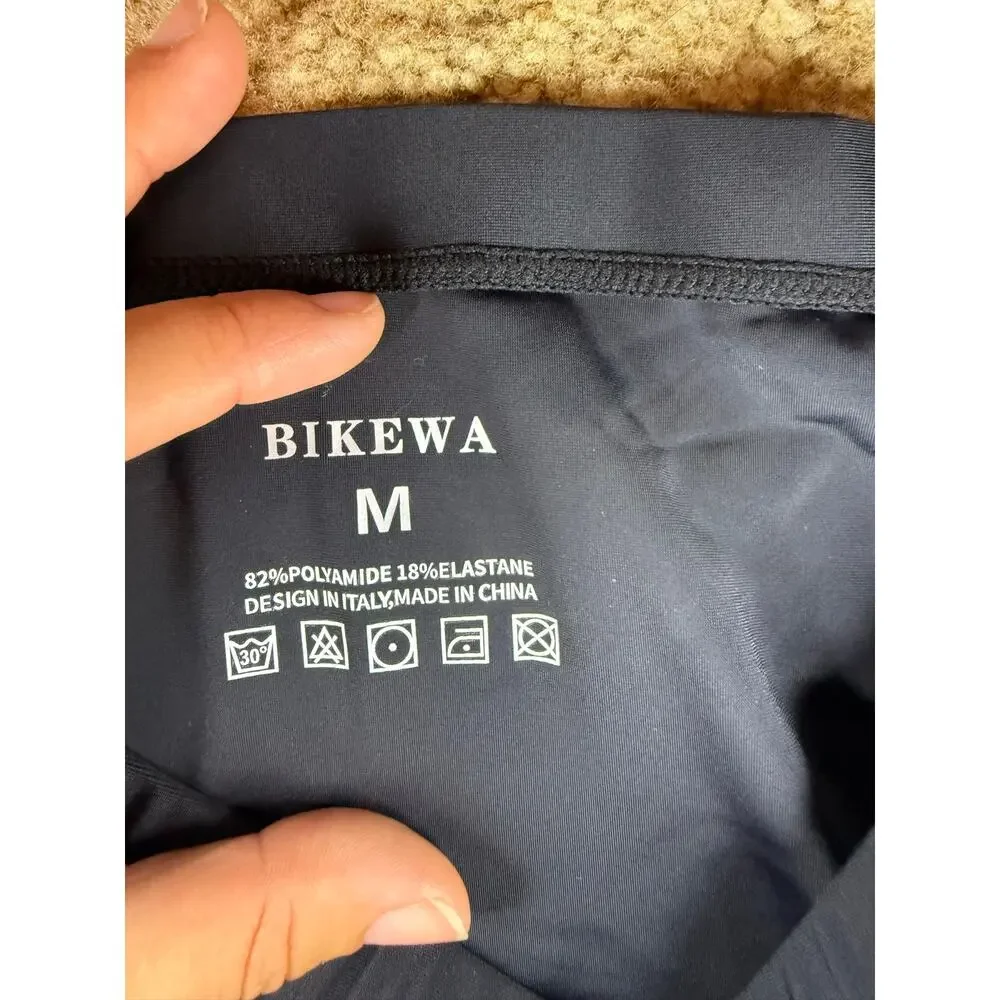 NWT BIKEWA Women’s Padded Cycling Underwear Briefs Black Pink Size M